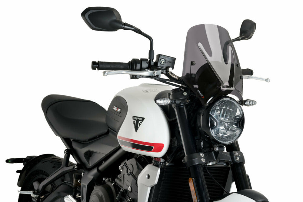 PUIG WINDSCREEN NAKED NEW GEN SPORT DARK SMOKE TRI