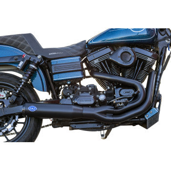 S&S Cycle 2-into-1 Qualifier Exhaust System - Guardian Black