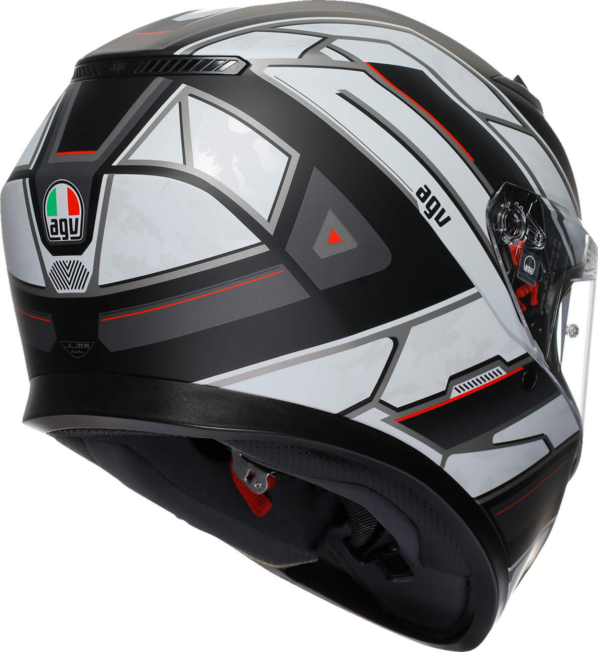 AGV K3 Rivia Matte Black/White Helmet