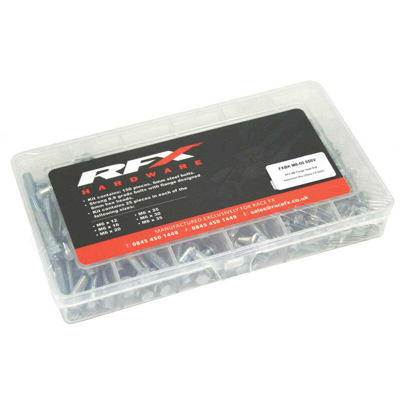 RFX M6 FLANGE HEAD BOLT BOX 12/16/20/25/30/35MM