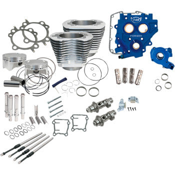 S&S Cycle 110" Power Package Performance Kit - Chain Drive - Silver