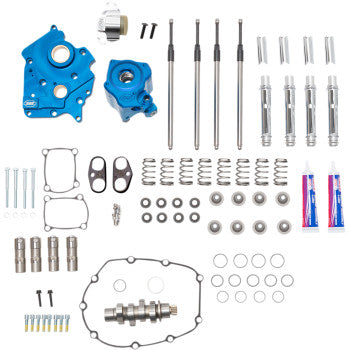 S&S Cycle Cam Chest Kit for M8 - Chain Drive - Oil Cooled - 550 Cam - Chrome Pushrods