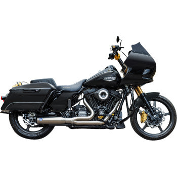 S&S Cycle 2-into-1 Qualifier Exhaust System - Race Only - Brushed Stainless