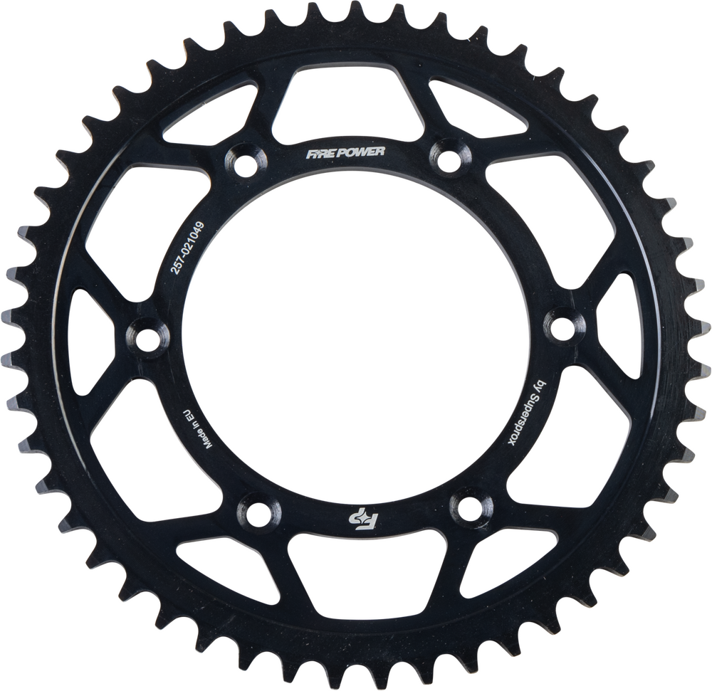 FIRE POWER REAR SPROCKET STEEL 49T BLK