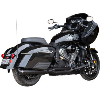 S&S Cycle 2-into-1 Qualifier Exhaust System - Guardian Black - Race Only - Indian with PowerPlus