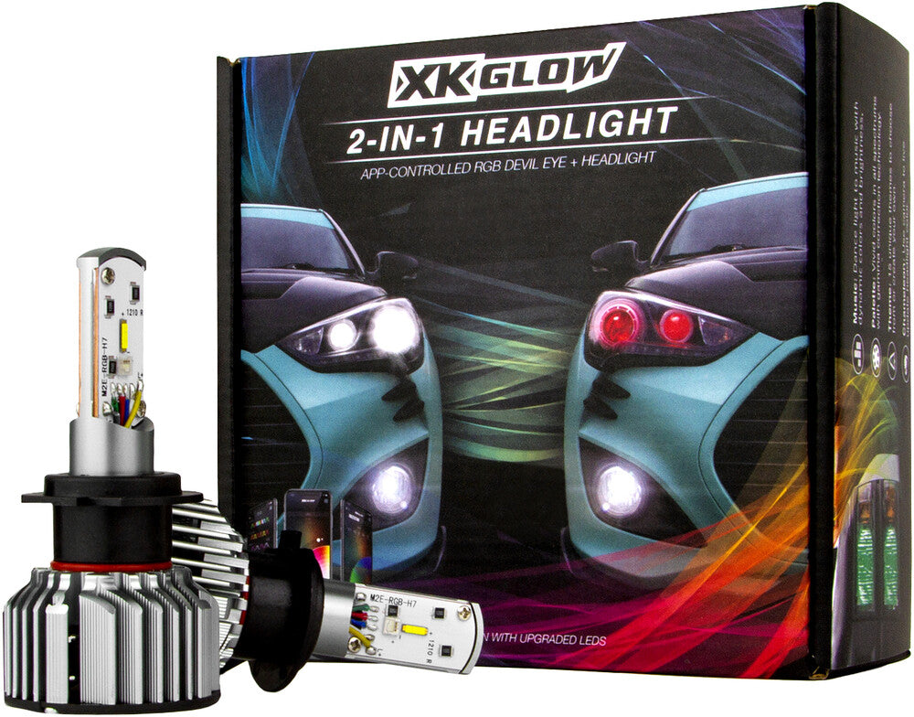 XK GLOW RGB H4 LED BULB KIT