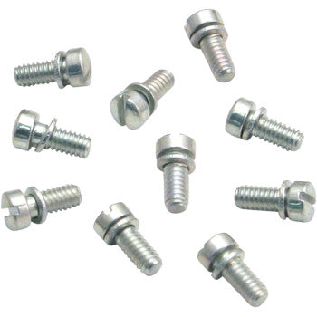 S&S Cycle Slotted Round Head Screws - 10-Pack