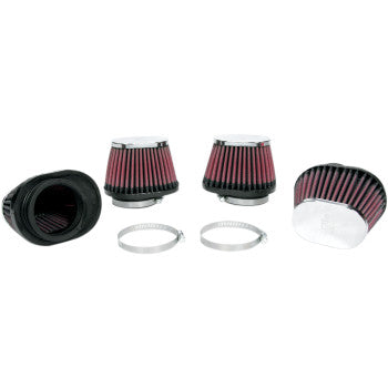 K & N Clamp-On Air Filters - Honda/Kawasaki/Suzuki/Yamaha