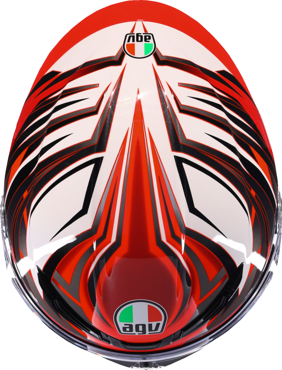 AGV K6 S Reeval White/Red/Gray Helmet