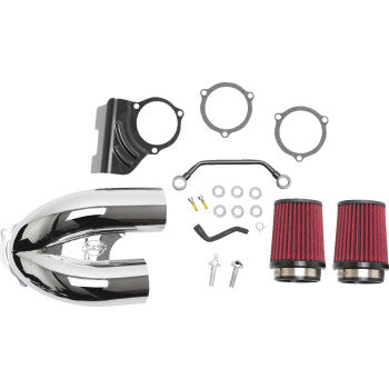 S&S Cycle Tuned Induction Air Cleaner Kit - Chrome