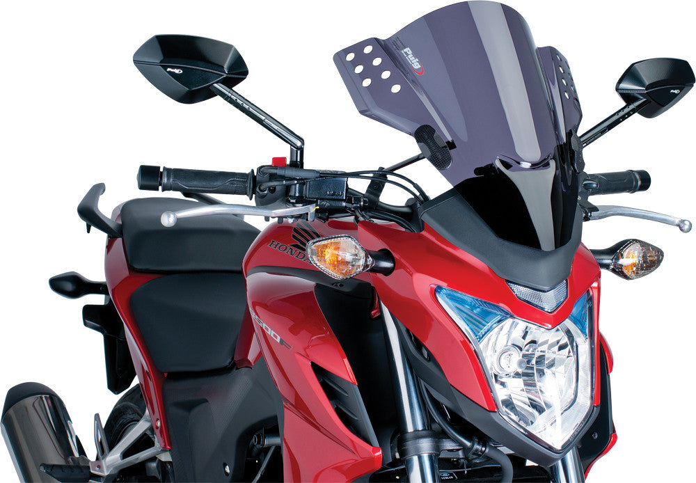 PUIG WINDSCREEN RAFALE BAR MOUNT DARK SMOKE