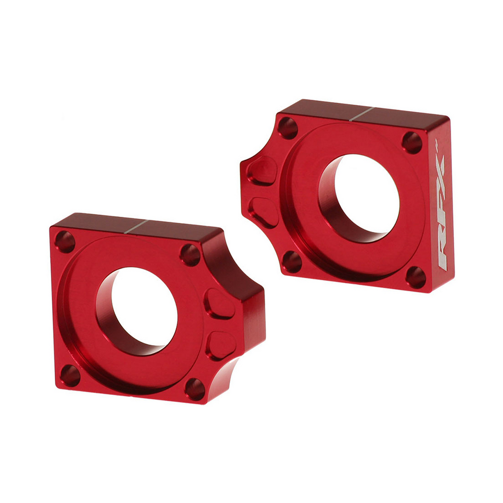 RFX REAR AXLE BLOCKS RED GAS/KTM/HUSQ