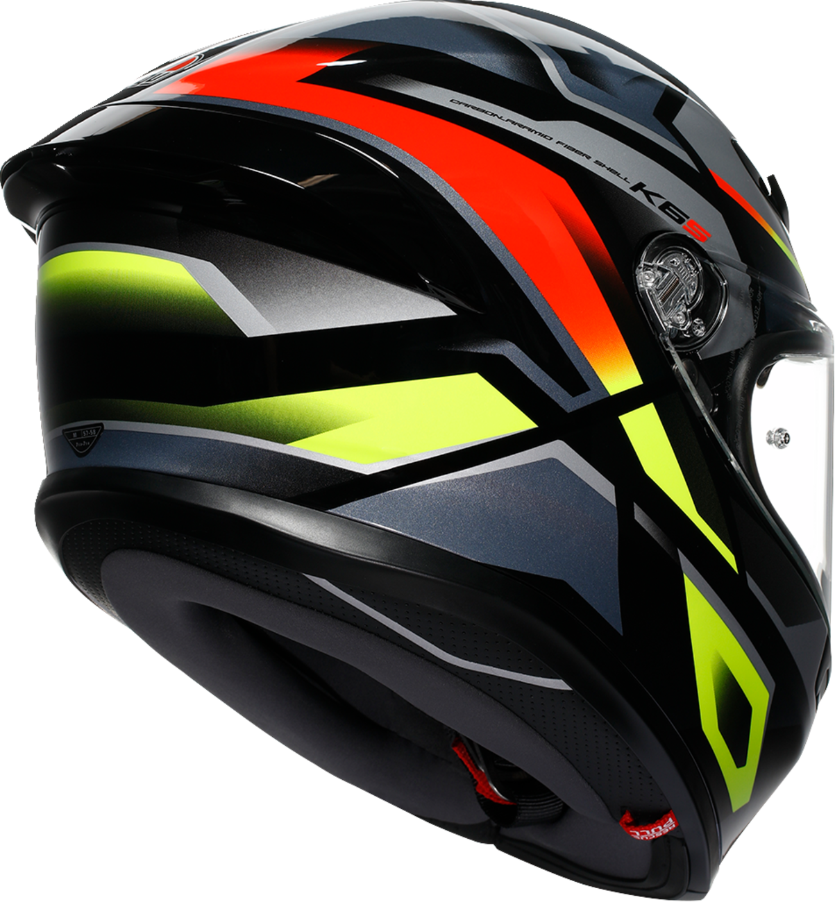 AGV K6 S Erazer Black/Red/Yellow Fluo Helmet