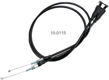 MOTION PRO BLACK VINYL THROTTLE PUSH-PULL CABLE SET