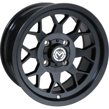 Moose Offroad Wheel - 27X - Front/Rear - Black - 12x7 - 4/136 - 4+3