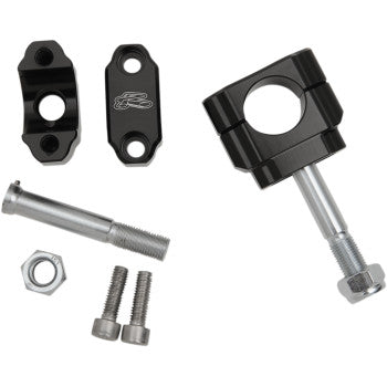 RENTHAL Rubber-Mounted Handlebar Clamp - 1-1/8" - No Offset