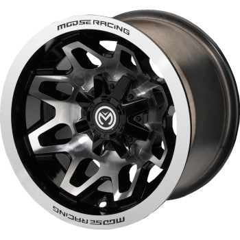 Moose Offroad 416X Wheel Front - Machined Black - 12x7 - 4/110 - 4+3