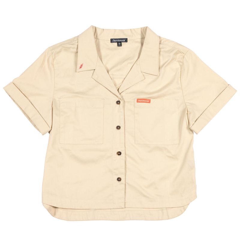 FastHouse  Women's Smoke Show Crop Button-Up Shirt