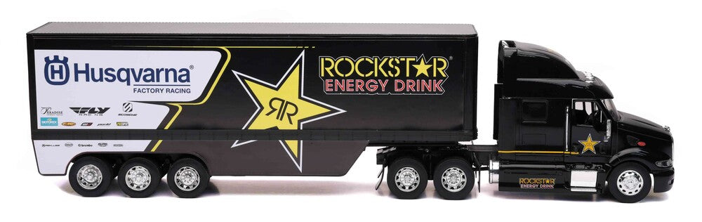 NEW-RAY 1:32 SCALE ROCKSTAR HUSQVARNA RACING TRANSPORTER RIG