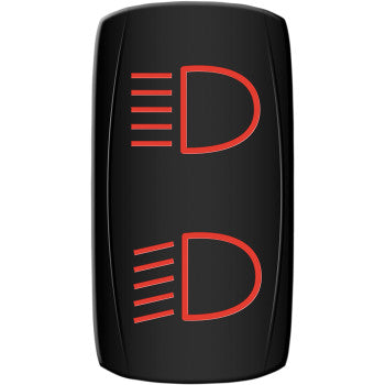 Moose Offroad Rocker Switch Rocker Switch - Hi/Lo Beam - Red