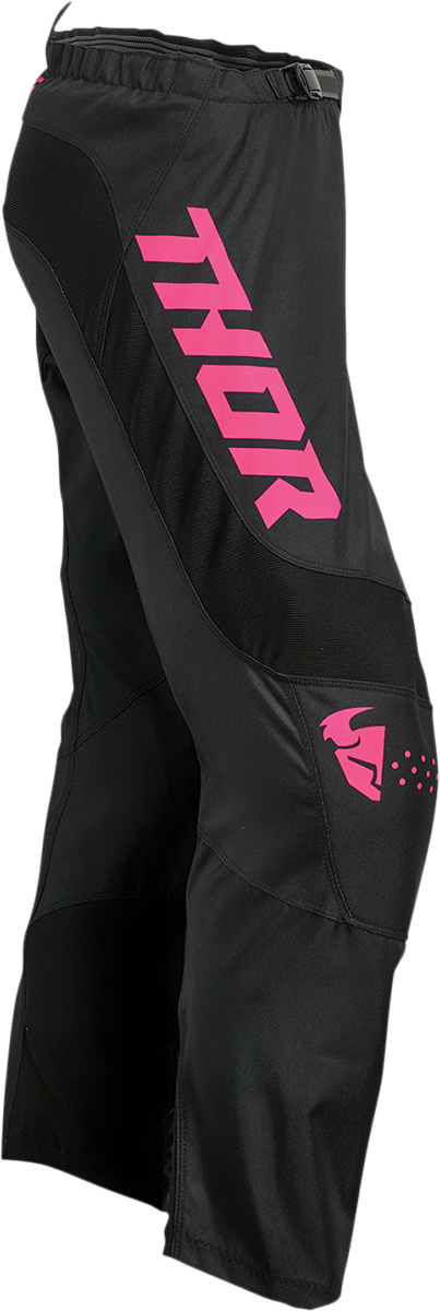 Thor Women's Sector Minimal Black/Pink Fluo Pants