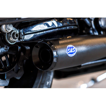 S&S Cycle 2-into-1 Diamondback Exhaust System - Guardian Black - 50-State