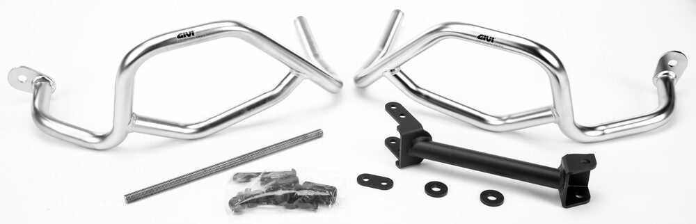 GIVI ENGINE GUARDS SILVER BMW