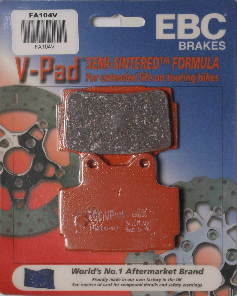 EBC BRAKE PADS FA104V SEMI-SINTERED V SERIES