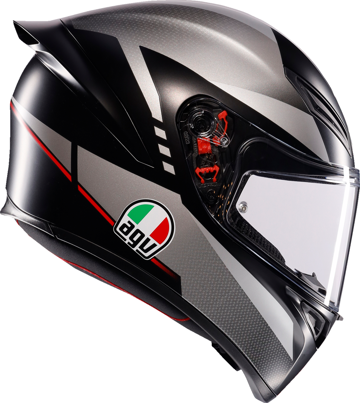 AGV K1 S Lap Matte Black/Gray/Red Helmet