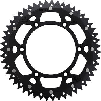 Moose Offroad Dual Sprocket Dual Sprocket - 51 Tooth - Black - Yamaha