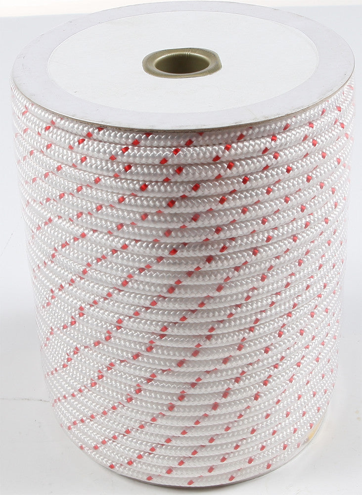 SP1 NYLON STARTER ROPE POLYESTER WHITE/RED 3/16"X250'