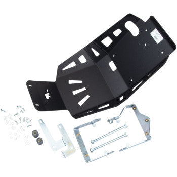 Moose Offroad Aluminum Skid Plate — Skid Plate Skid Plate - Black - Kawasaki - Versys-X 300