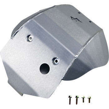Moose Offroad Aluminum Skid Plate — Skid Plate Skid Plate - Silver - Honda - CRF250F