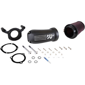 K & N Aircharger® Intake System with Cast Aluminum Intake Tube - Satin Black