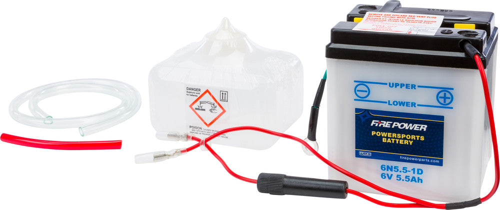 Fire Power Battery W/Acid 6N5.5-1D 6V - Honda