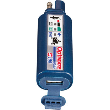Tecmate OptiMate™ Single USB Charger - 2 Pin Connector - LED