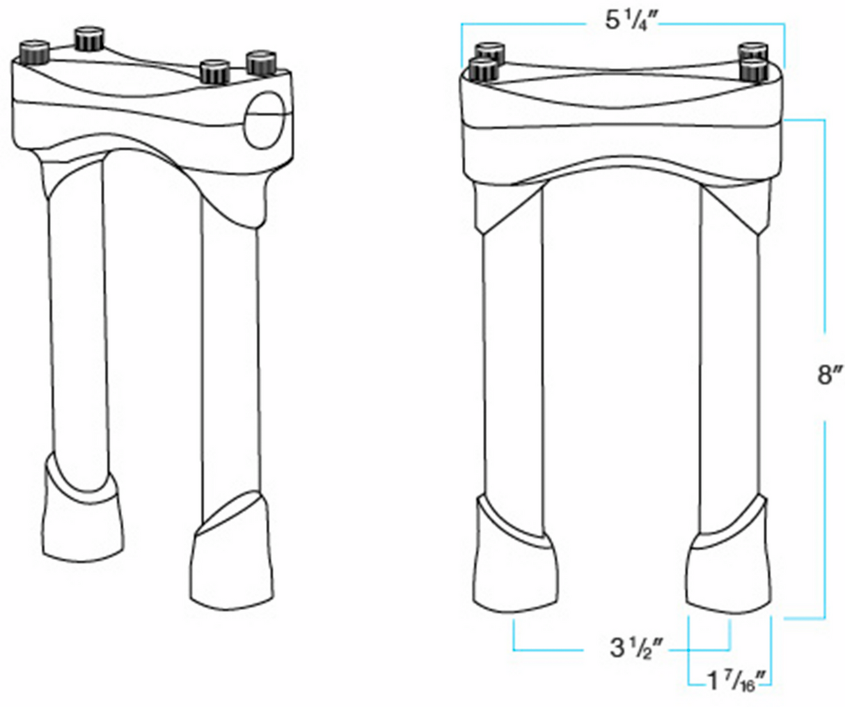 Murdock Handlebar Risers