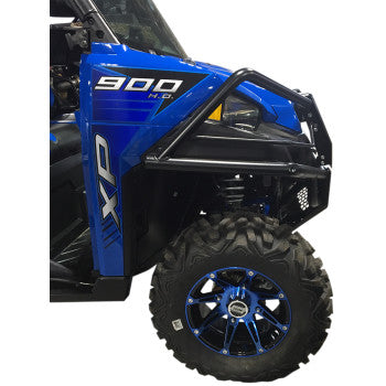 Moose Offroad 387X Wheel - Front - Anodized Blue/Black - 12x7 - 4/136 - 4+3