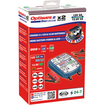 Tecmate OptiMate™ 2 Duo Bronze Series Battery Charger - 2-Bank