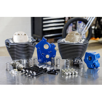 S&S Cycle 129" Power Package Engine Performance Kit - Chain Drive - Oil Cooled - Highlighted Fins - M8