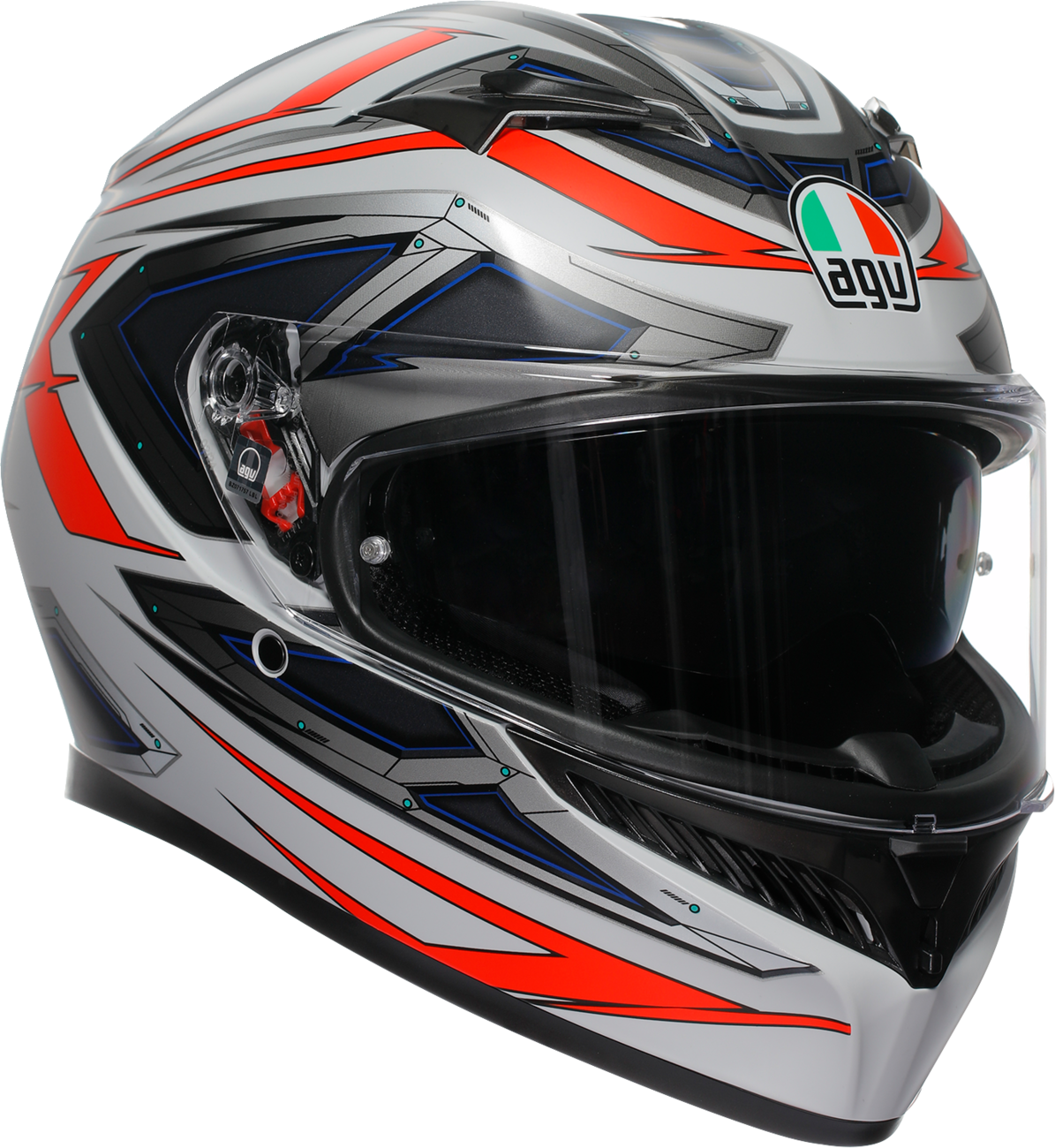AGV K3 Space Matte White/Red Fluo Helmet