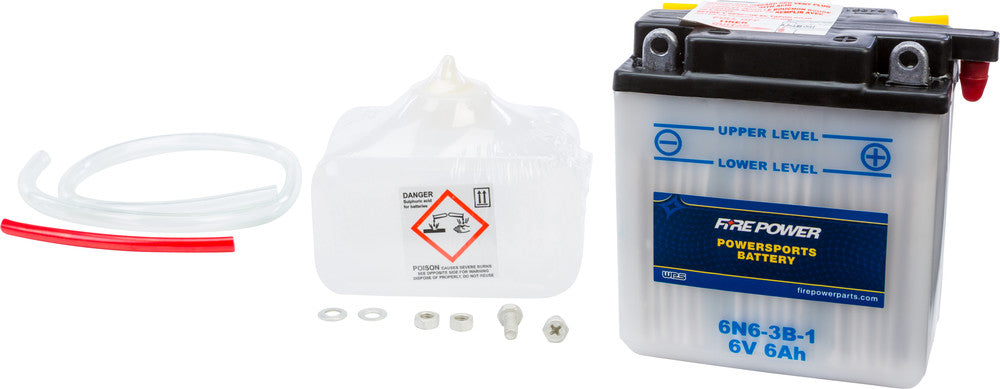 Fire Power Battery w/Acid 6N6-3B-1 6V - Honda/Yamaha