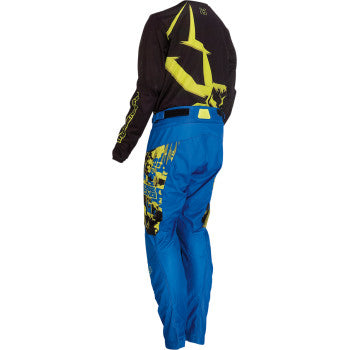Moose Offroad Youth Agroid Pants Youth Agroid Pants - Blue/Hi Vis