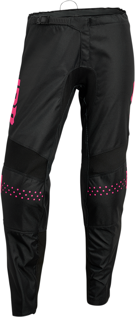 Thor Women's Sector Minimal Black/Pink Fluo Pants