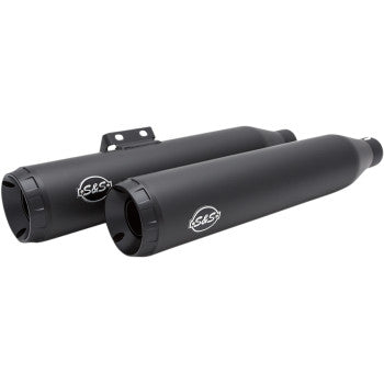 S&S Cycle Grand National Race Slip-On Mufflers - Black