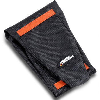 Moose Offroad Ribbed Seat Cover Ribbed Seat Cover - Black Cover/Orange Ribs