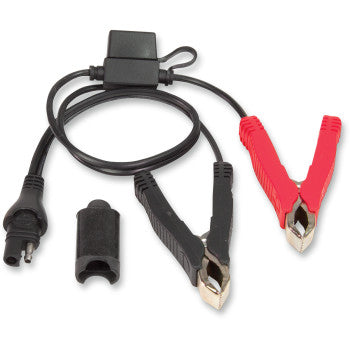 Tecmate OptiMate™ Battery Clips Charger Cord - SAE to Fused Battery Clips