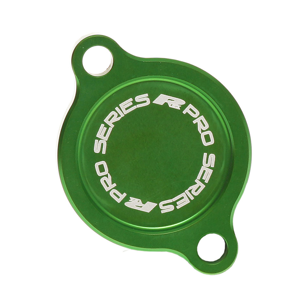 RFX OIL FILTER COVER GREEN KAW