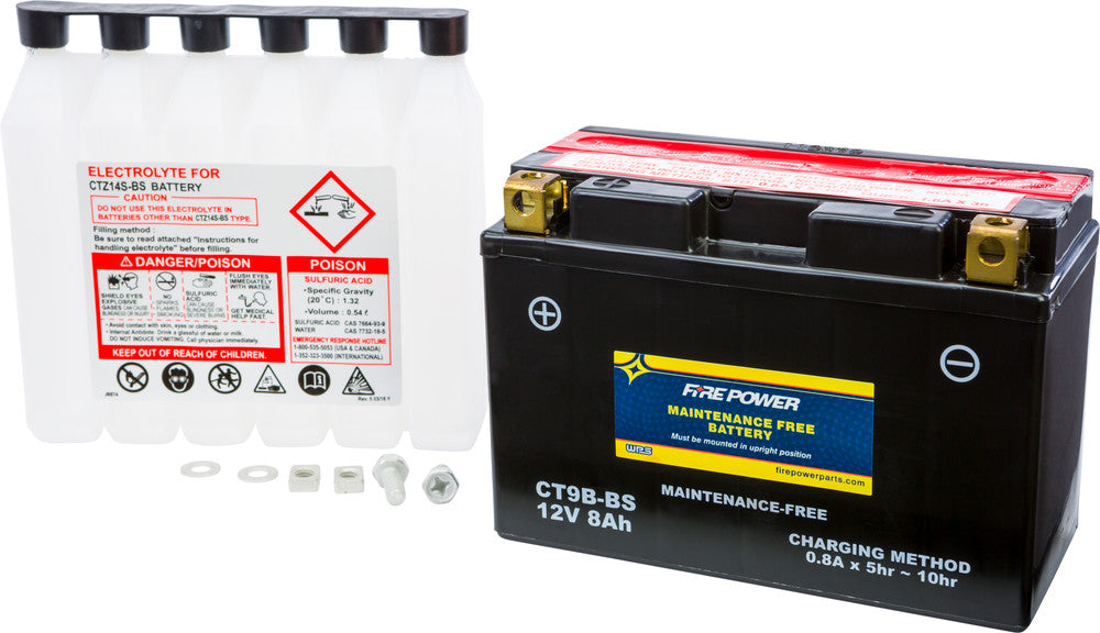 Fire Power Battery CT9B-BS Maintenance Free - Yamaha