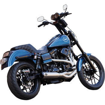 S&S Cycle 2-into-1 Qualifier Exhaust System - Brushed